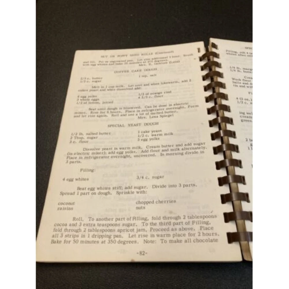 Tree of Life Congregation Recipe Cookbook Jewish McKeesport Pittsburgh Synagogue